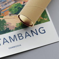 Battambang Poster - Cambodia Wall Art