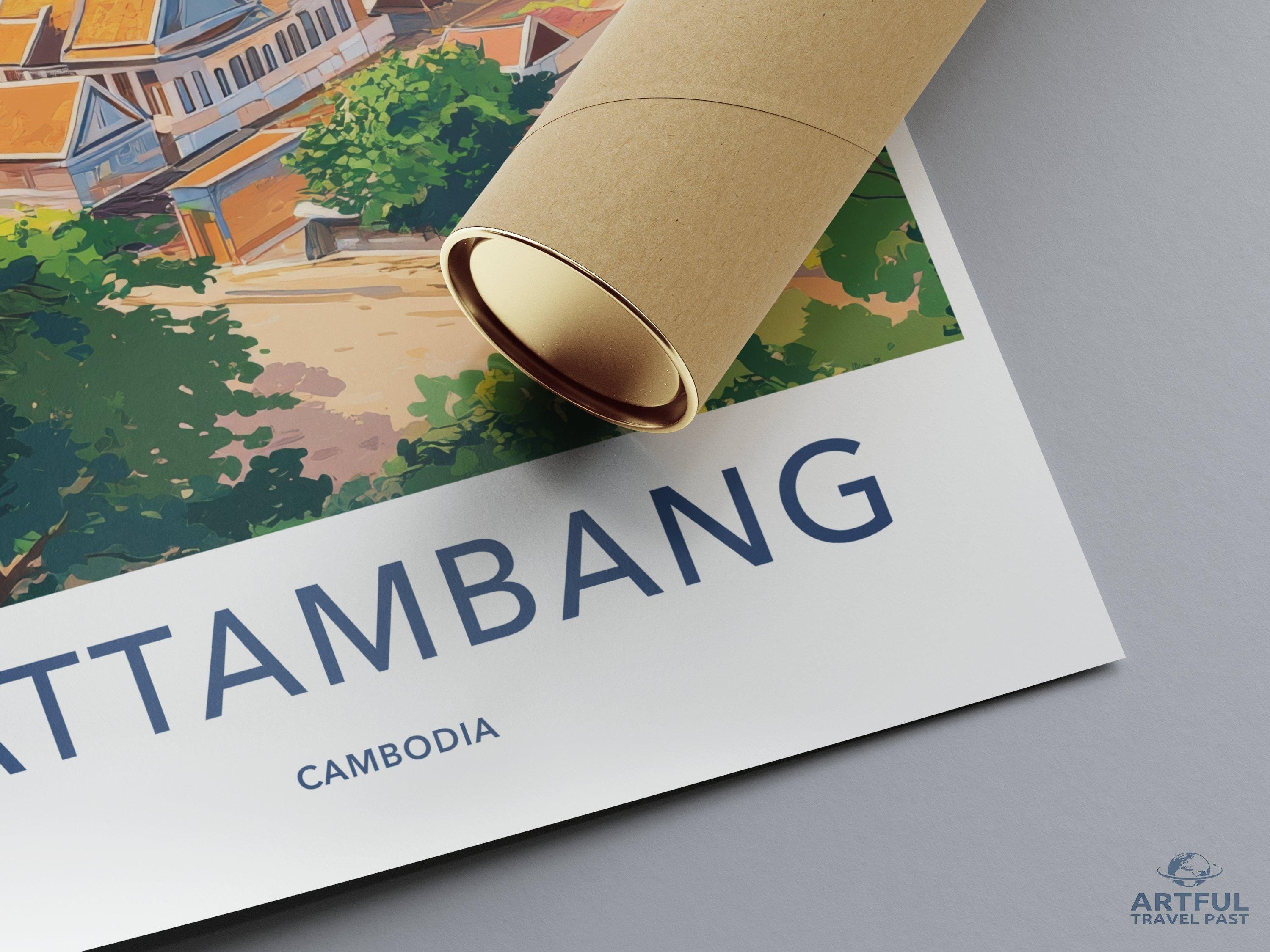 Battambang Poster - Cambodia Wall Art
