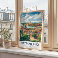 Battambang Poster - Cambodia Wall Art