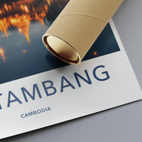 Battambang Poster - Cambodia Wall Art