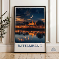 Battambang Poster - Cambodia Wall Art