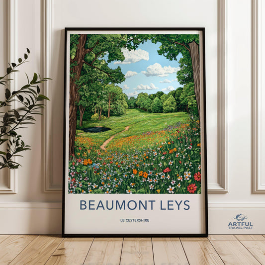 Beaumont Leys Poster - Leicestershire Wall Art