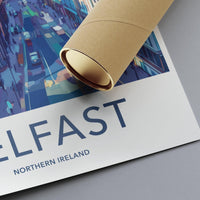 Belfast Poster - Northern Ireland Wall Art
