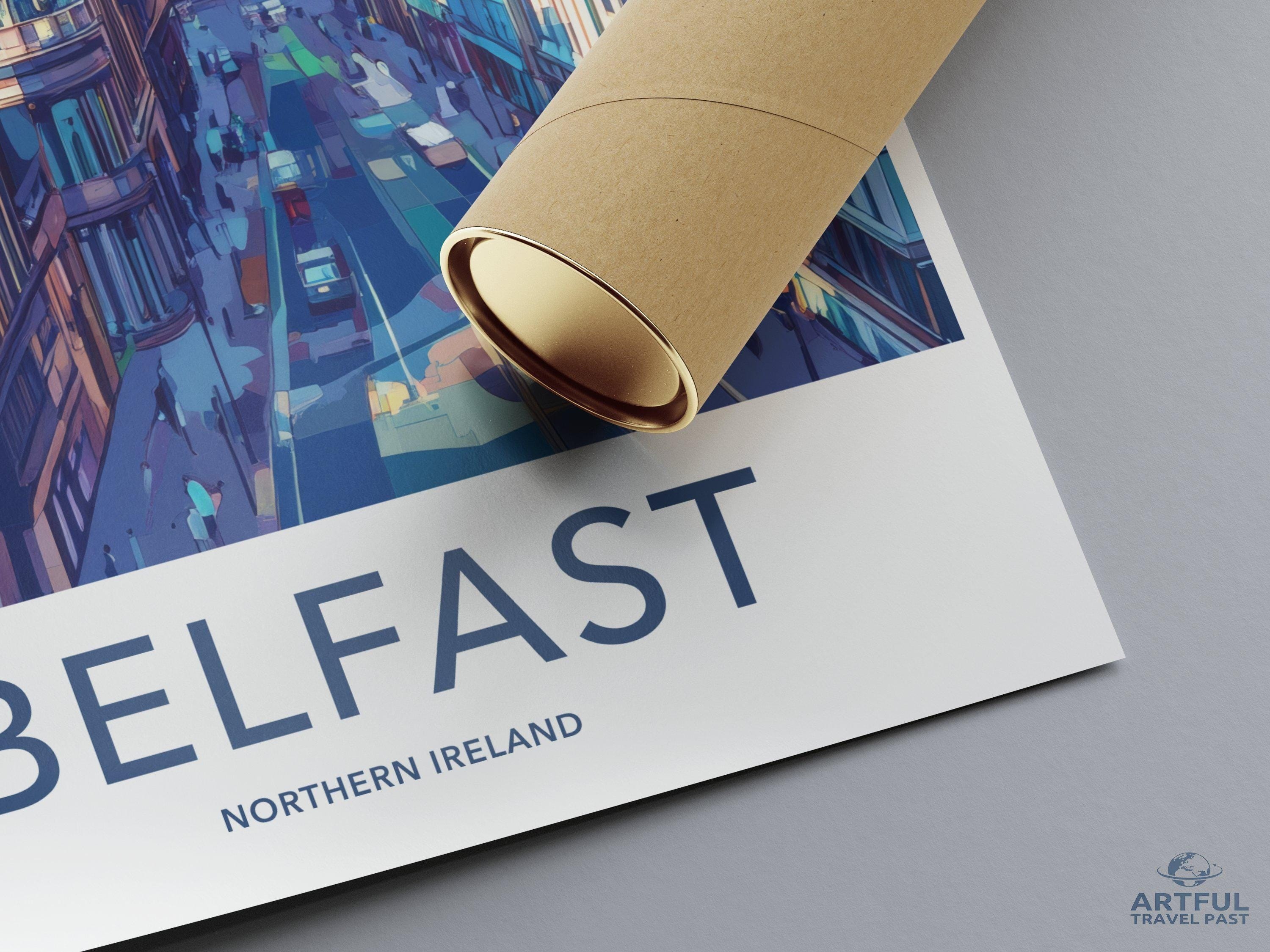Belfast Poster - Northern Ireland Wall Art