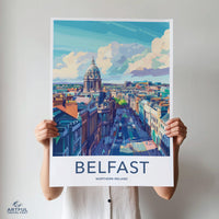 Belfast Poster - Northern Ireland Wall Art