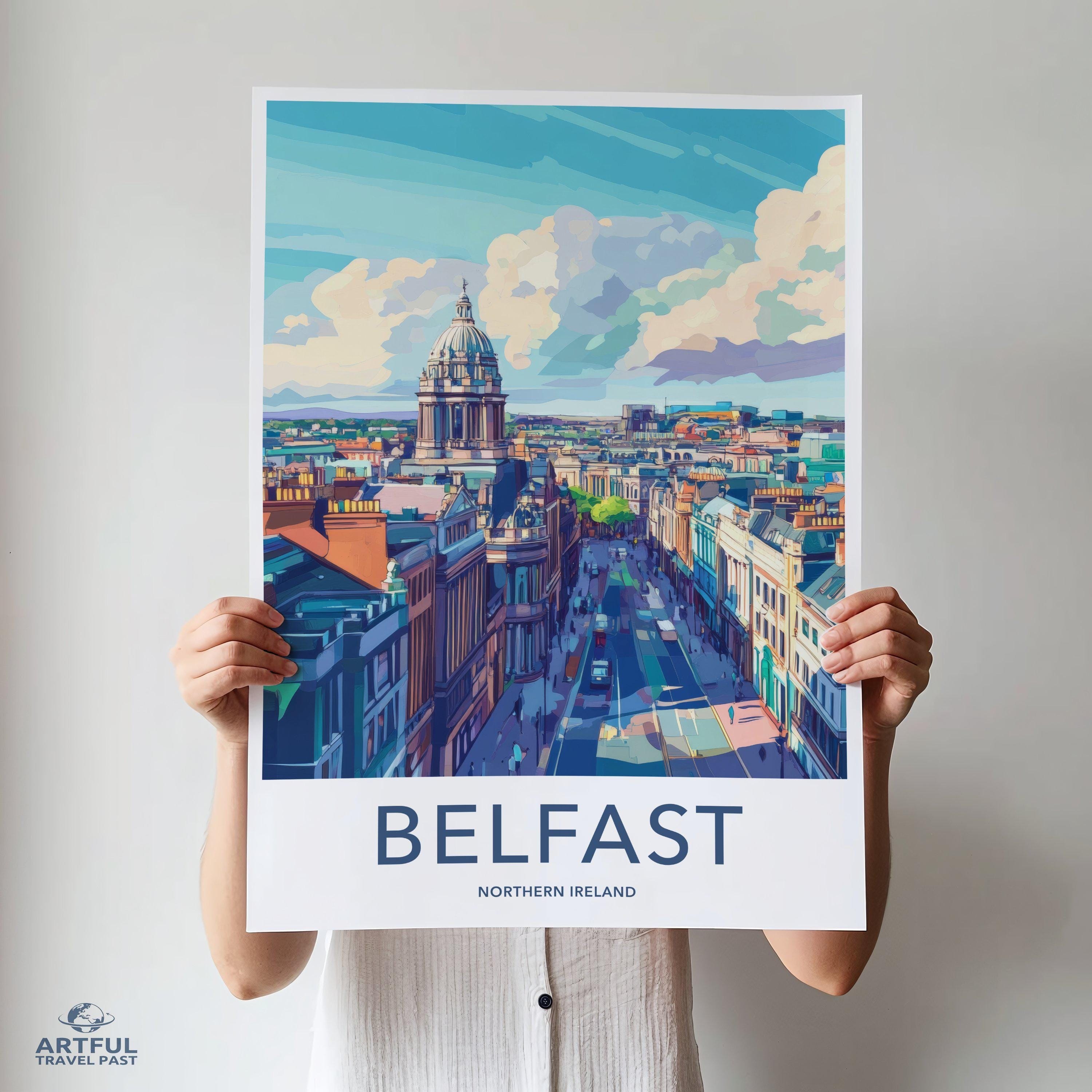 Belfast Poster - Northern Ireland Wall Art