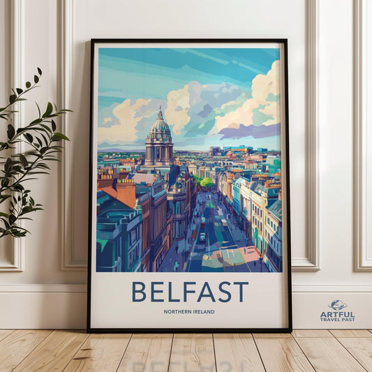 Belfast Poster - Northern Ireland Wall Art