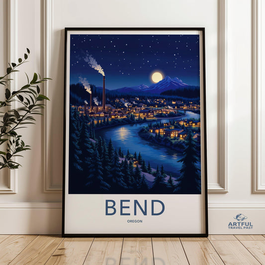 Bend Poster - Oregon Wall Art