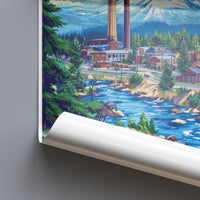 Bend Poster | Oregon Wall Art | America Decor