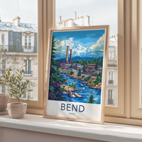 Bend Poster | Oregon Wall Art | America Decor