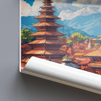 Bhaktapur Poster - Nepal Wall Art
