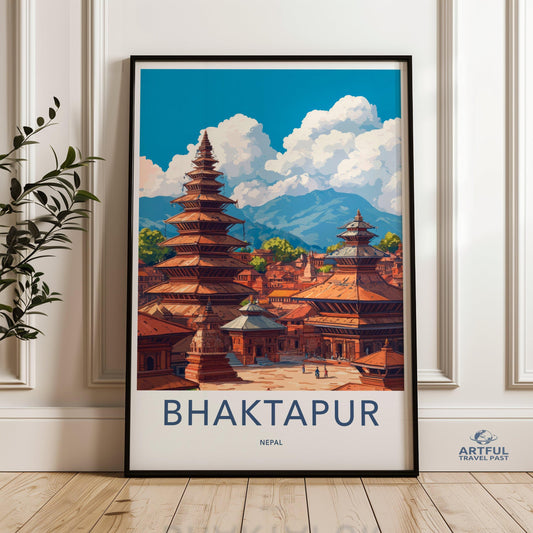 Bhaktapur Poster - Nepal Wall Art