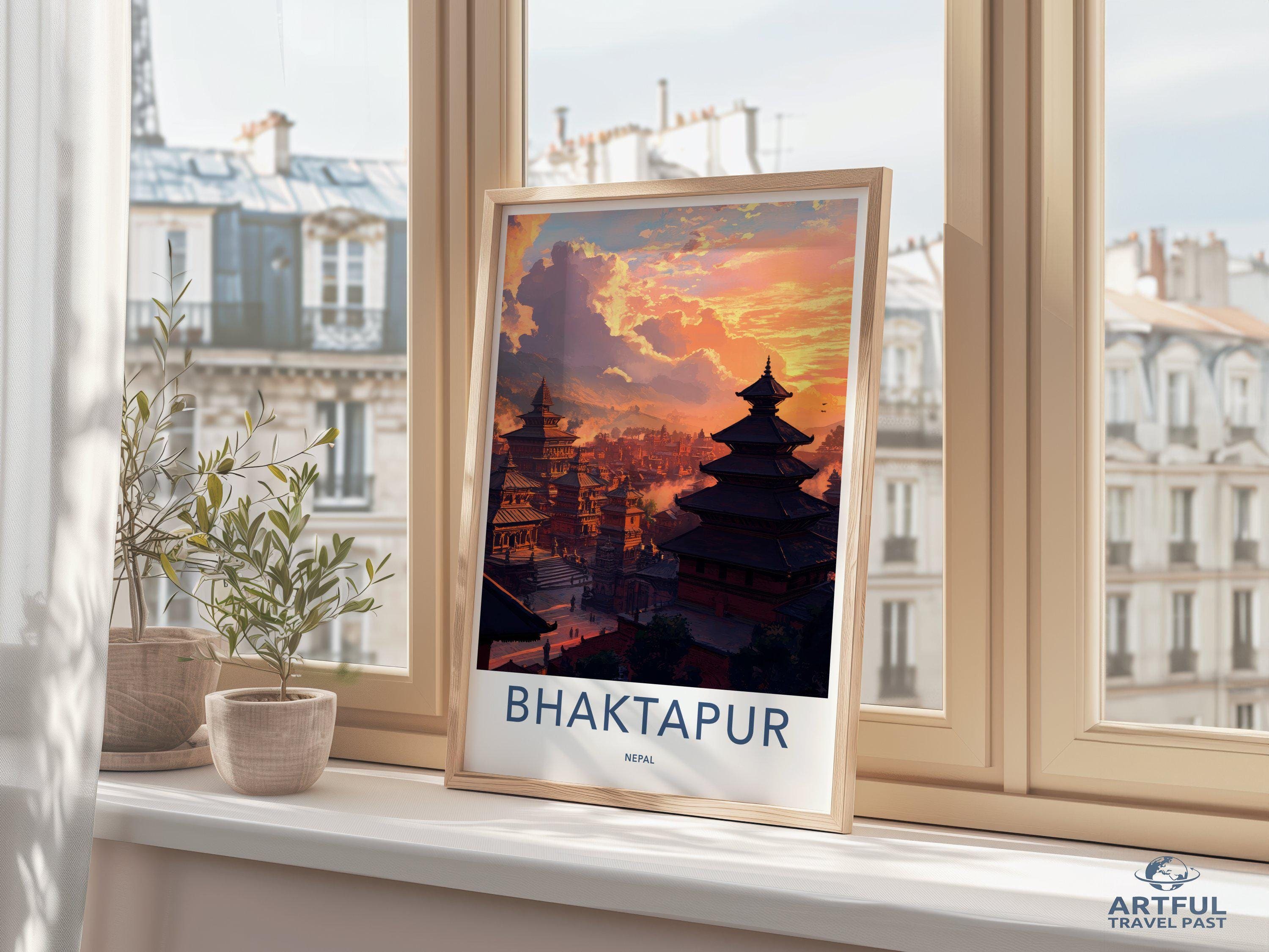 Bhaktapur Poster - Nepal Wall Art