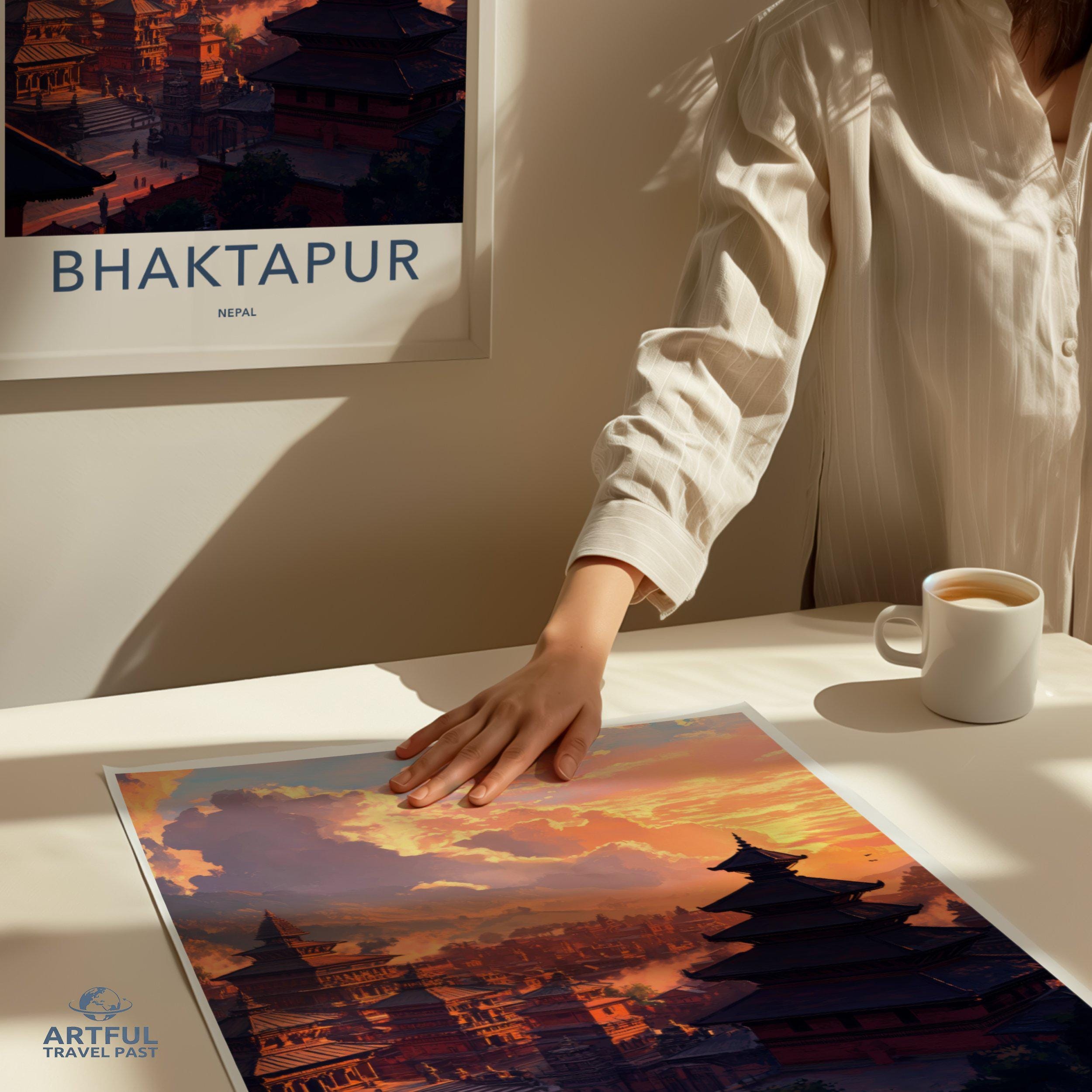 Bhaktapur Poster - Nepal Wall Art