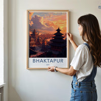 Bhaktapur Poster - Nepal Wall Art