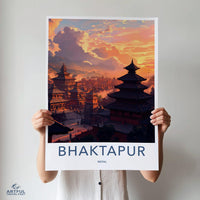 Bhaktapur Poster - Nepal Wall Art