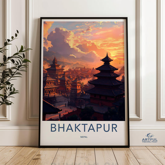 Bhaktapur Poster - Nepal Wall Art