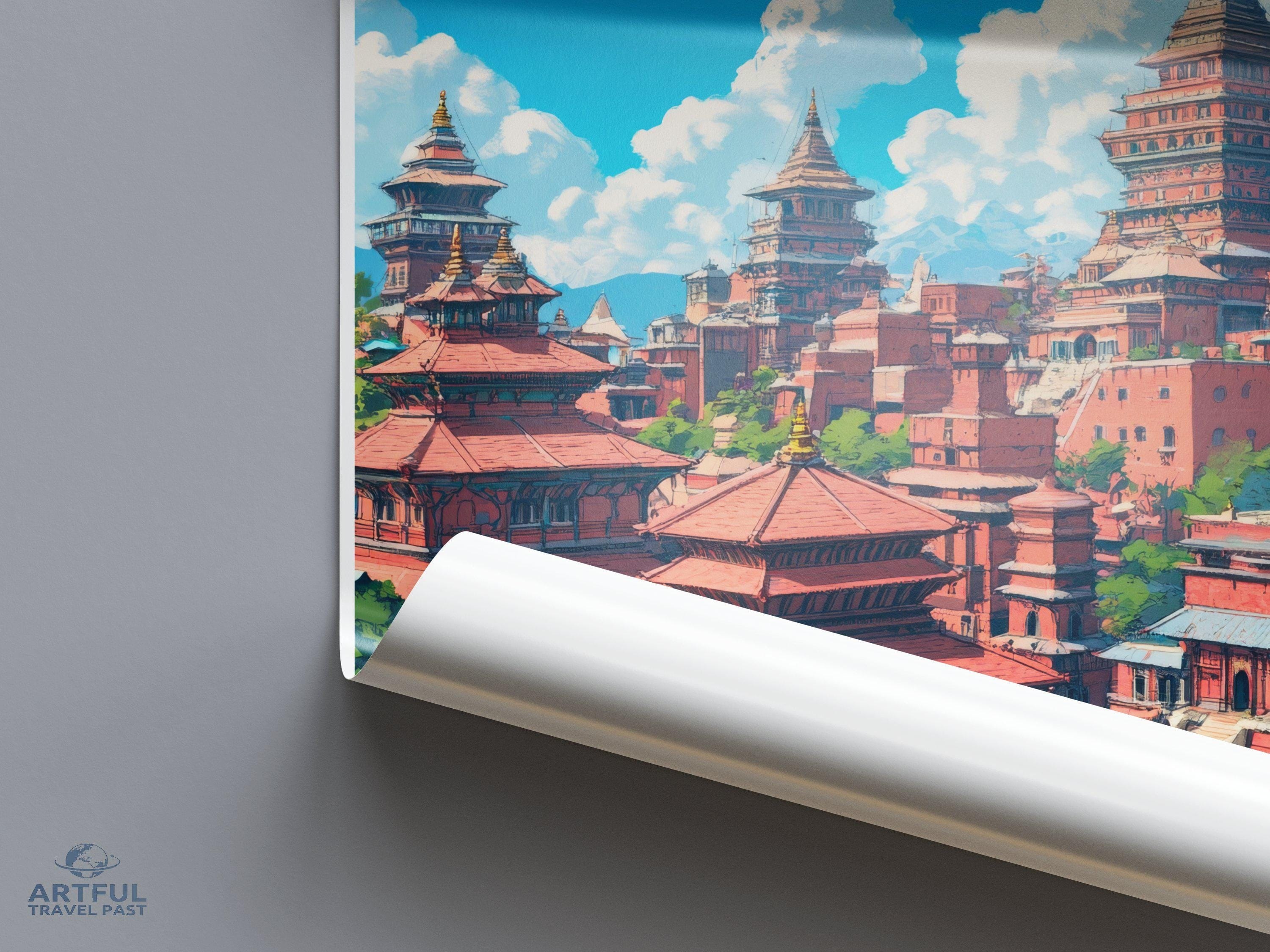 Bhaktapur Poster - Nepal Wall Art