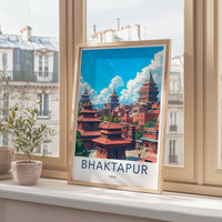 Bhaktapur Poster - Nepal Wall Art