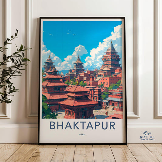 Bhaktapur Poster - Nepal Wall Art