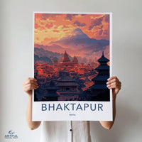 Bhaktapur Poster - Nepal Wall Art