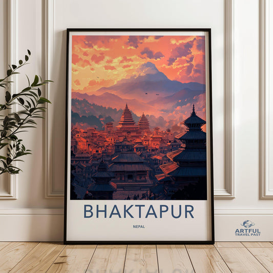 Bhaktapur Poster - Nepal Wall Art