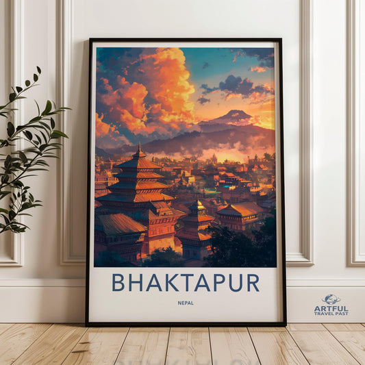 Bhaktapur Poster - Nepal Wall Art