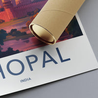 Bhopal Poster | Madhya Pradesh Wall Art | India Decor