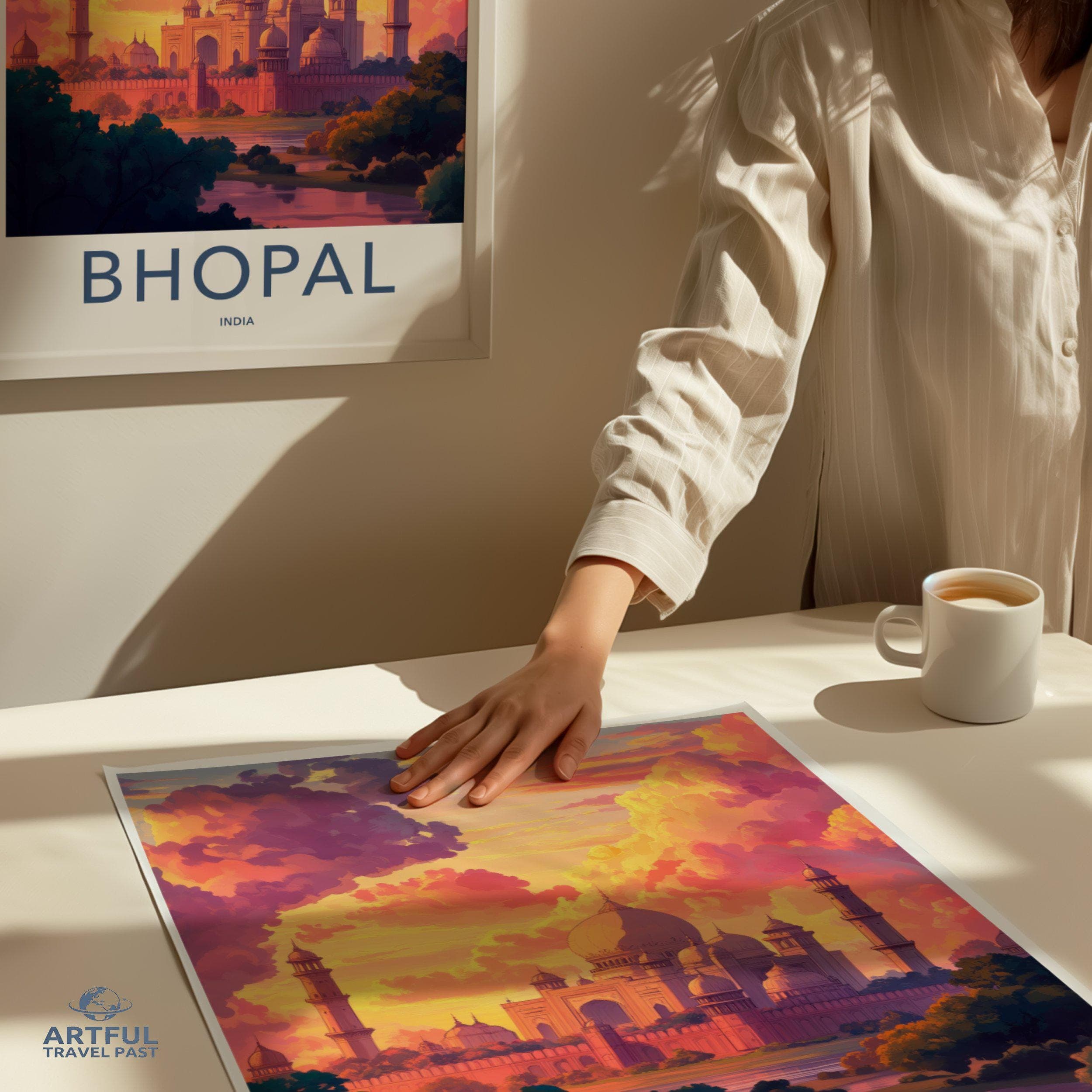 Bhopal Poster | Madhya Pradesh Wall Art | India Decor