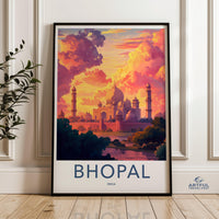 Bhopal Poster | Madhya Pradesh Wall Art | India Decor