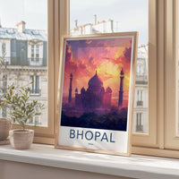 Bhopal Poster | Madhya Pradesh Wall Art | India Decor