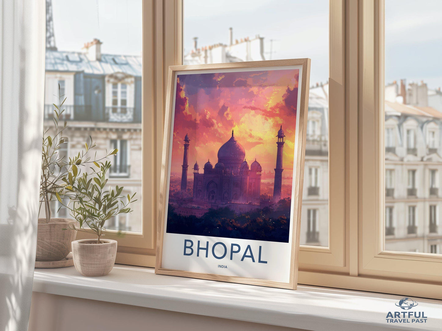 Bhopal Poster | Madhya Pradesh Wall Art | India Decor