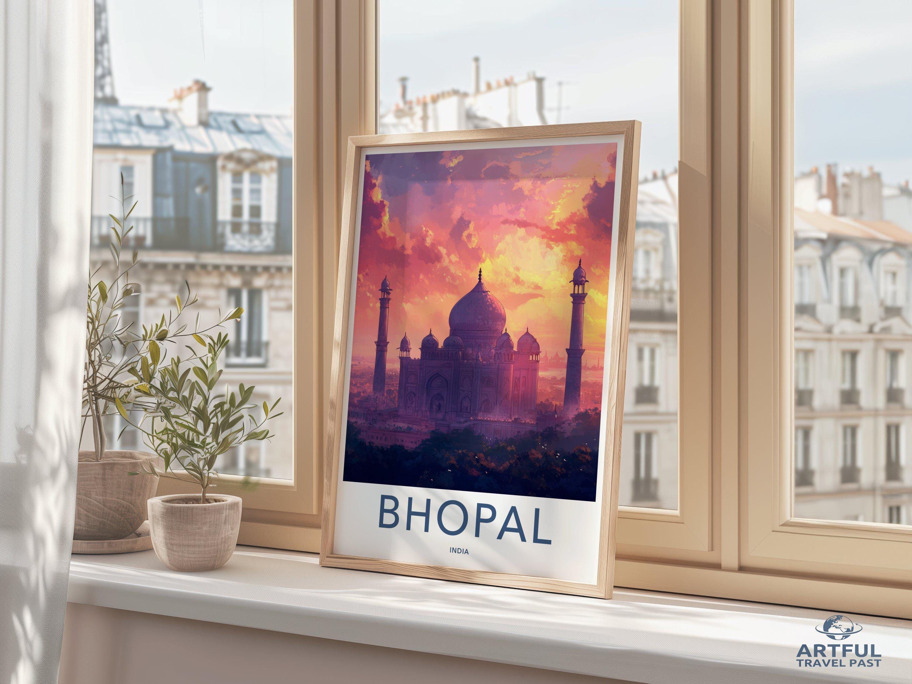 Bhopal Poster | Madhya Pradesh Wall Art | India Decor