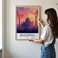 Bhopal Poster | Madhya Pradesh Wall Art | India Decor