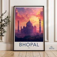 Bhopal Poster | Madhya Pradesh Wall Art | India Decor
