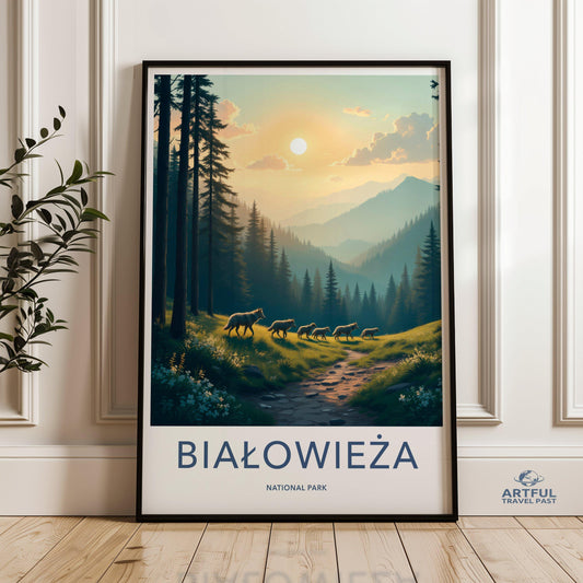 Białowieża Poster - Poland National Park