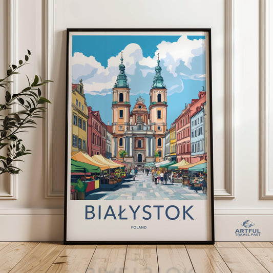 Białystok Poster - Poland Wall Art