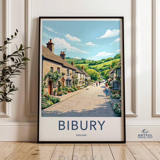 Bibury Poster - England Wall Art