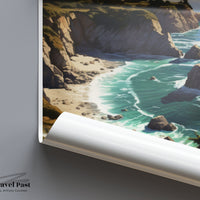 Big Sur Poster | California Wall Art | America Decor