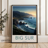 Big Sur Poster | California Wall Art | America Decor