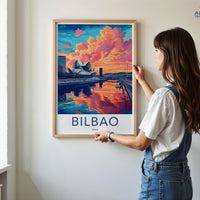 Bilbao Poster | Spain Wall Art | Europe Decor