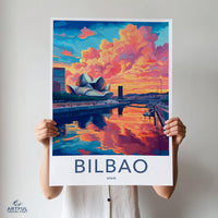 Bilbao Poster | Spain Wall Art | Europe Decor