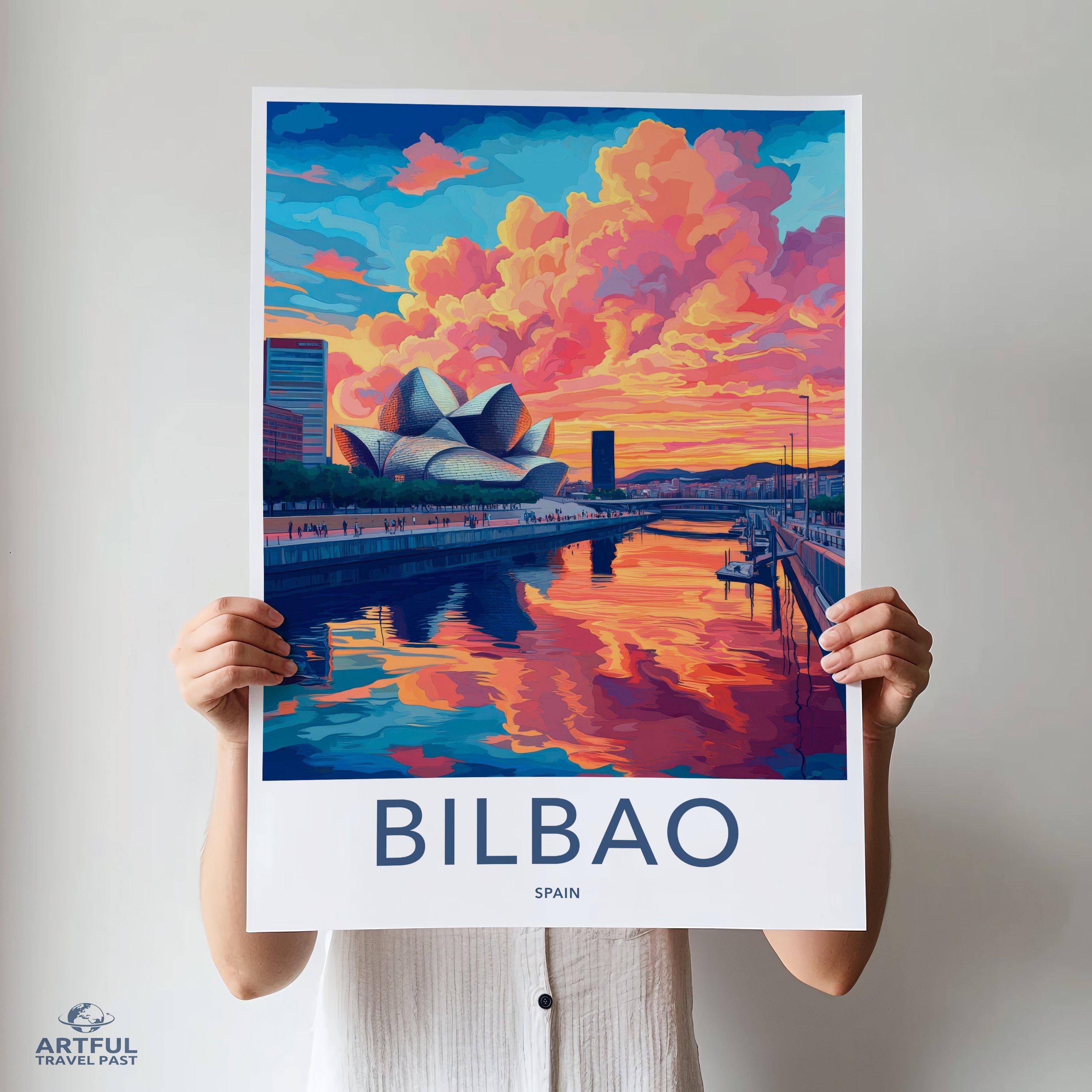 Bilbao Poster | Spain Wall Art | Europe Decor