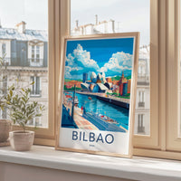 Bilbao Poster | Spain Wall Art | Europe Decor