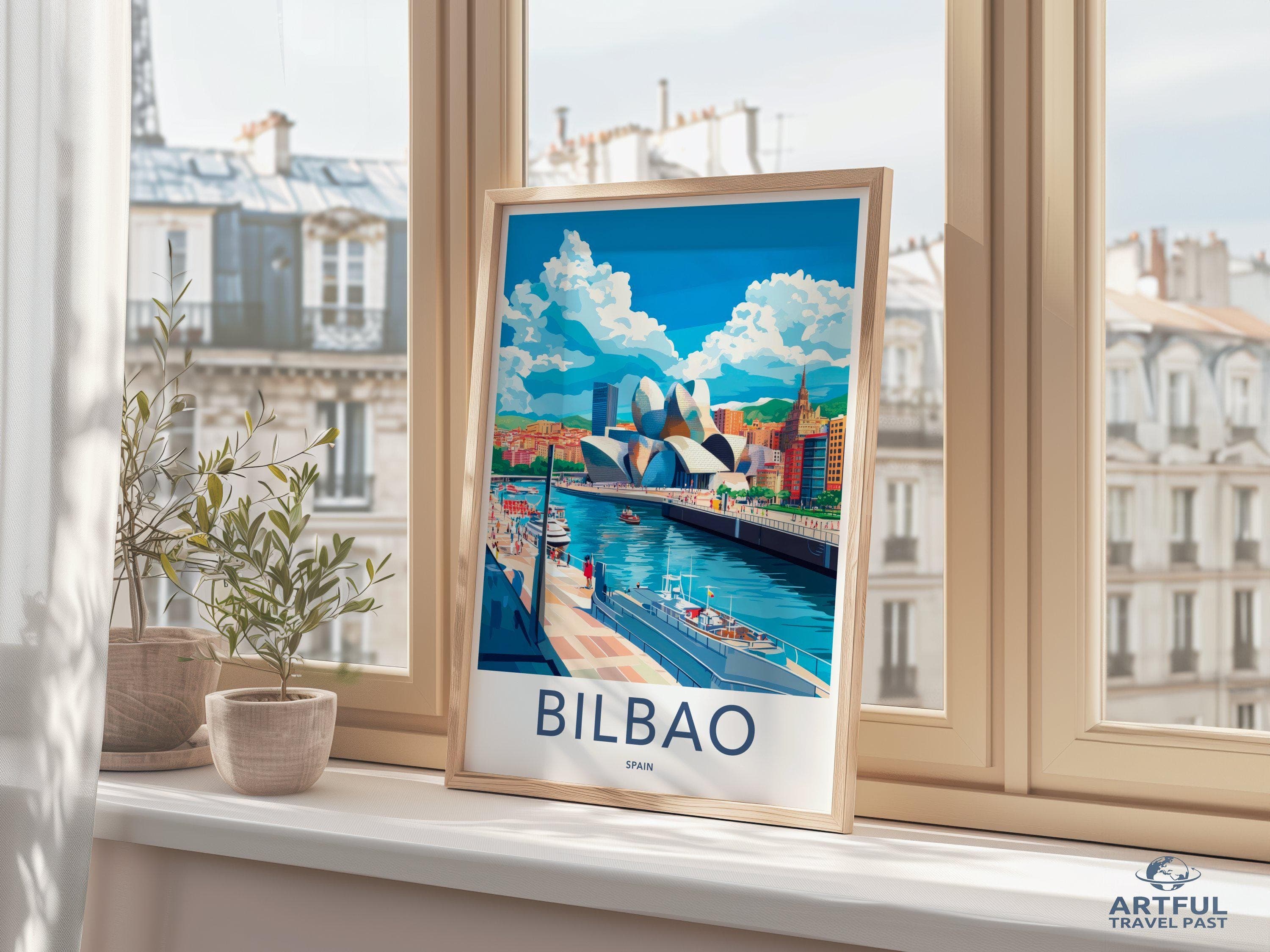 Bilbao Poster | Spain Wall Art | Europe Decor