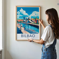 Bilbao Poster | Spain Wall Art | Europe Decor