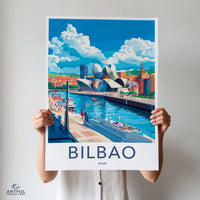 Bilbao Poster | Spain Wall Art | Europe Decor