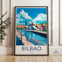 Bilbao Poster | Spain Wall Art | Europe Decor