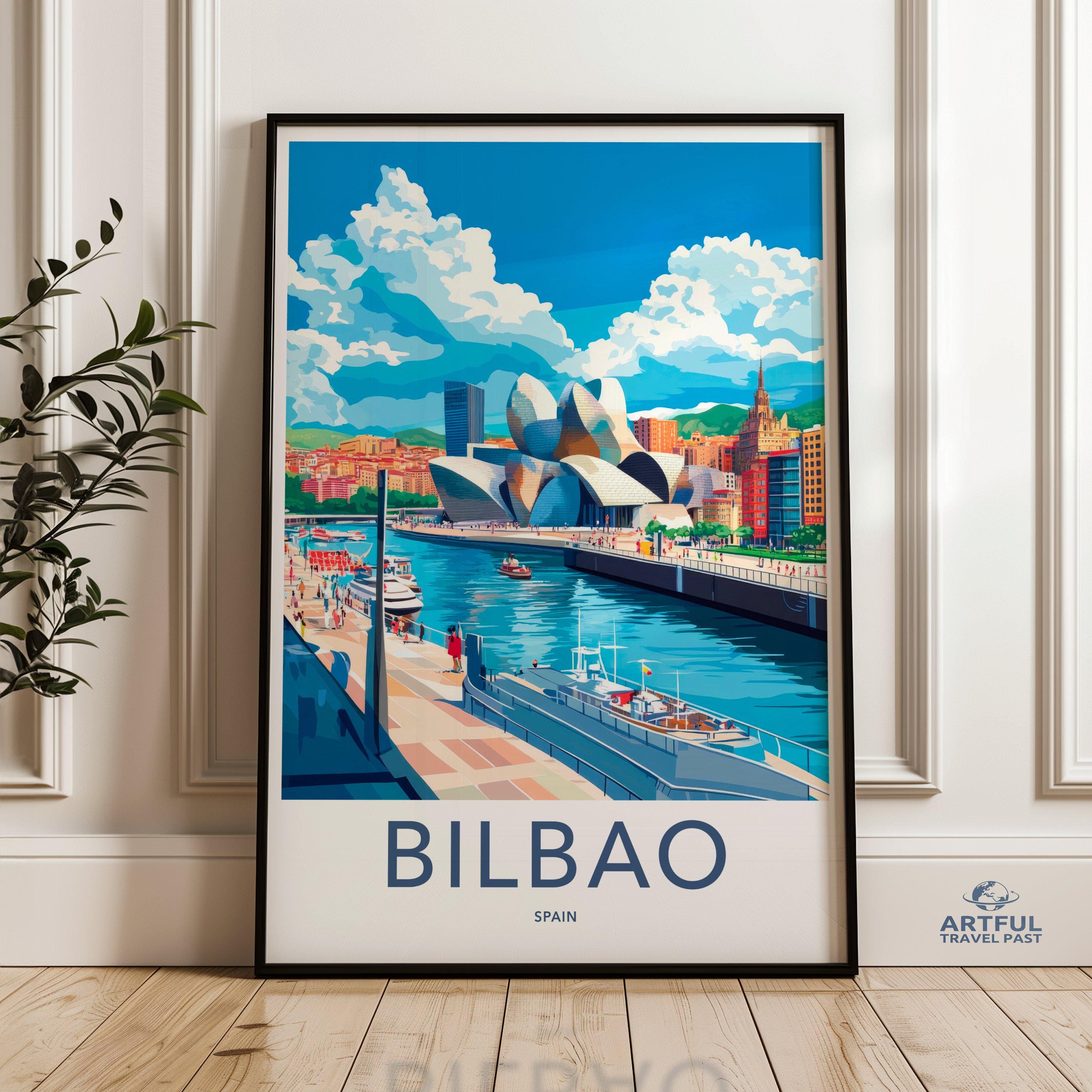 Bilbao Poster | Spain Wall Art | Europe Decor