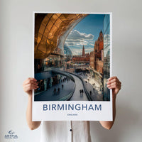 Birmingham Poster - England Wall Art